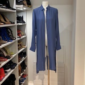 Blue long Sleeve blouse